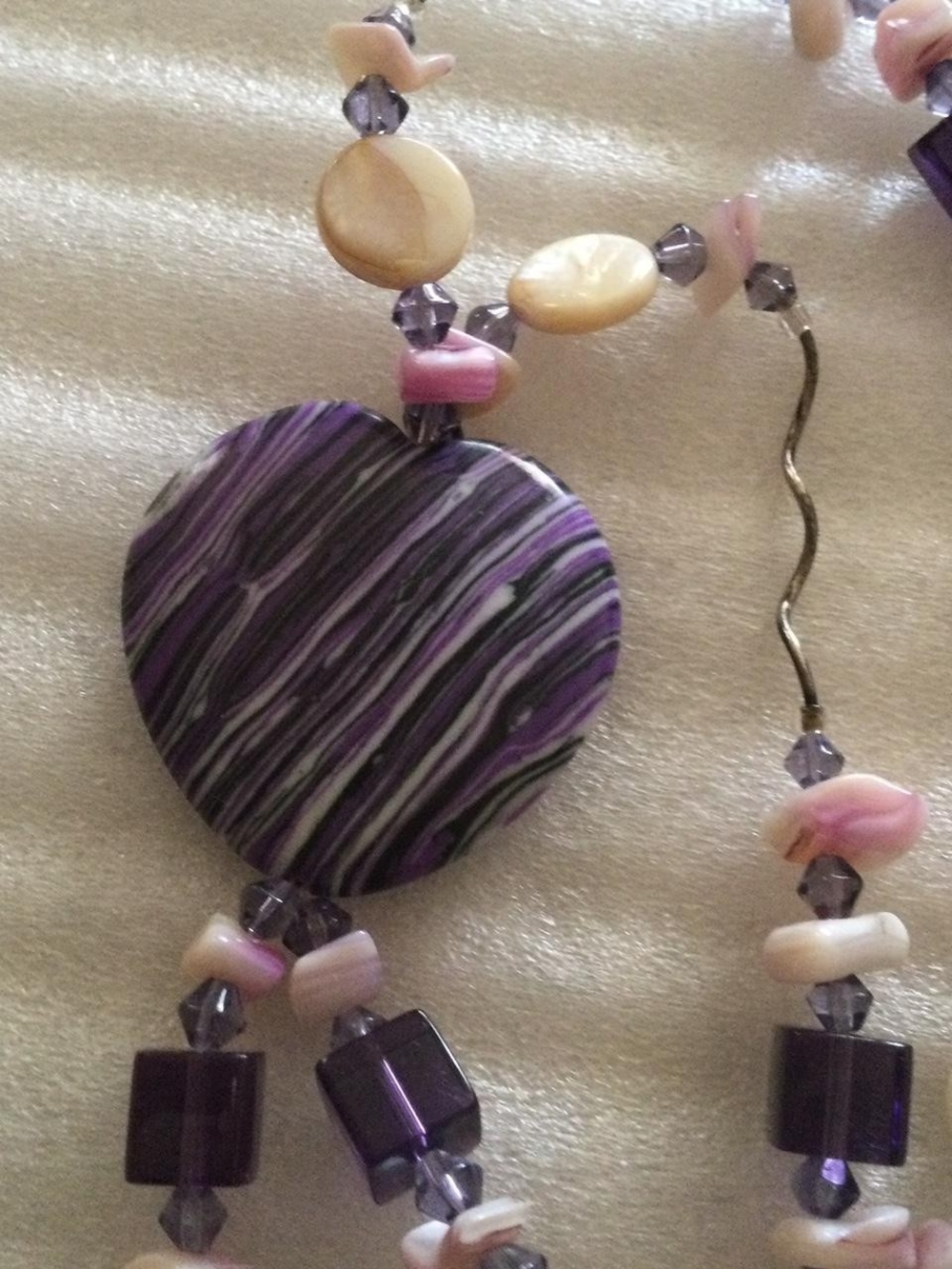 Heart Mixed Media Necklace